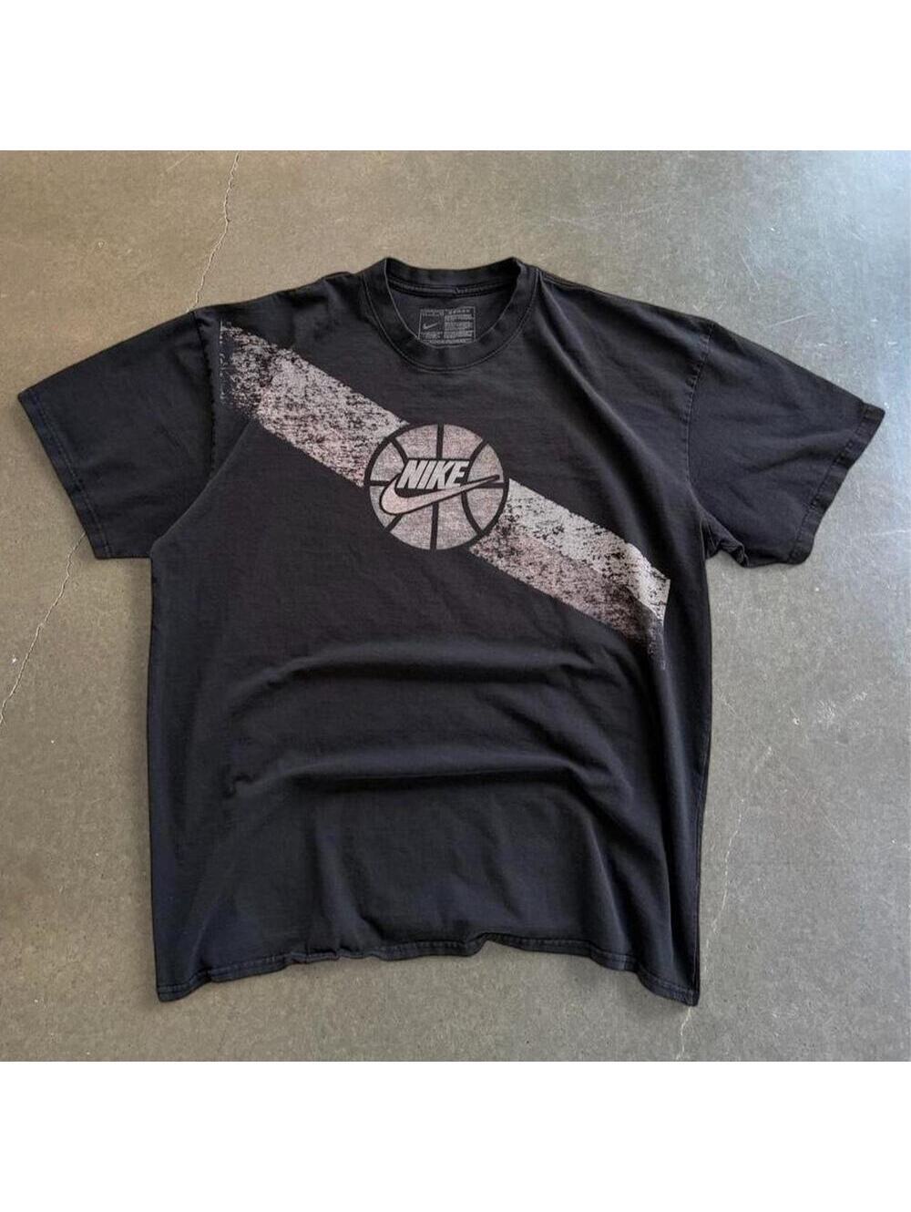 Nike y2k faded basketball graphic